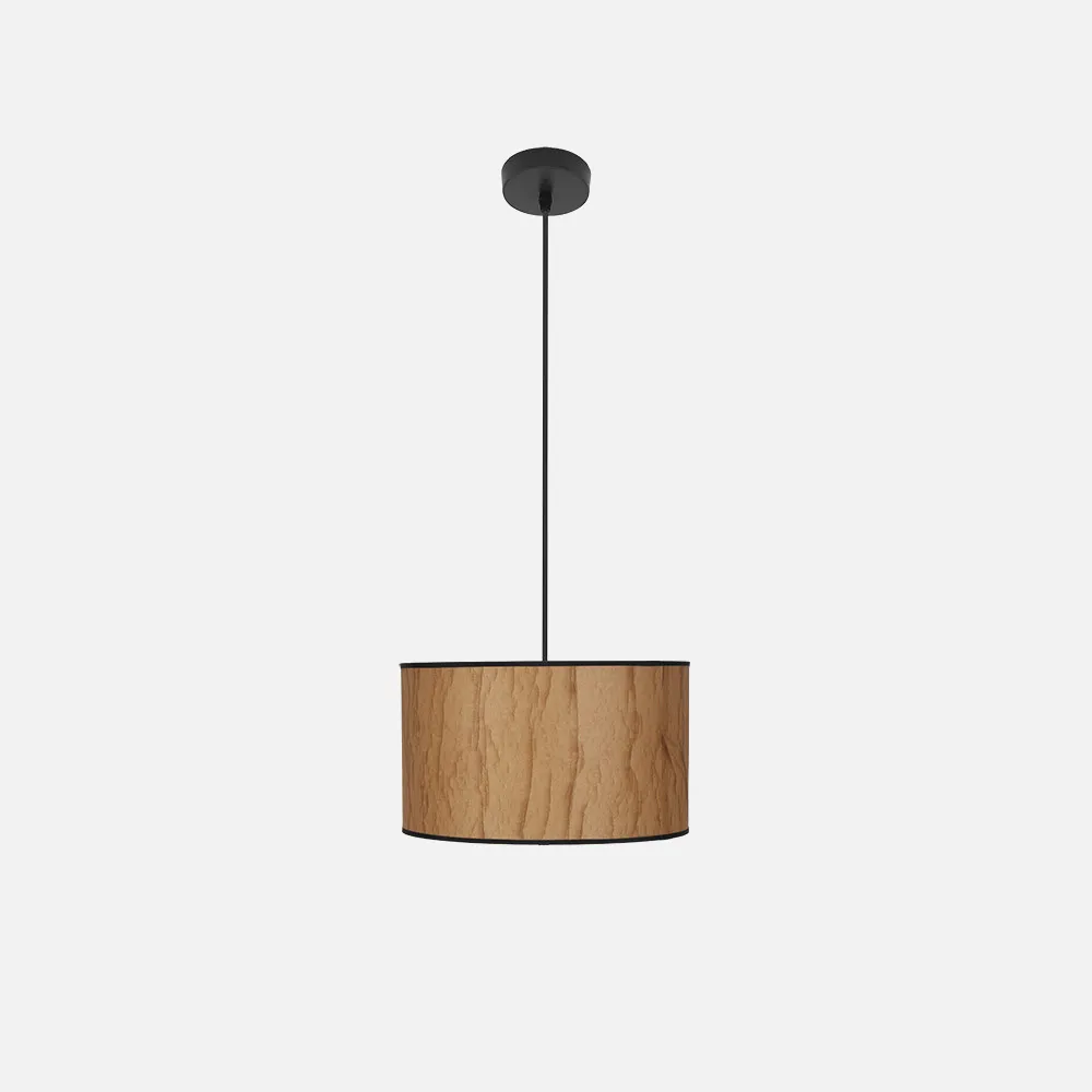 178493002 - Pendant light Tapiro 1xe27 Parchment/black Regx30x30 cm