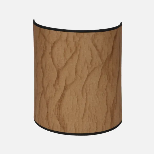 Candeeiro de parede Papiro 1xe27 Pergaminho/preto 30x25x13 cm
