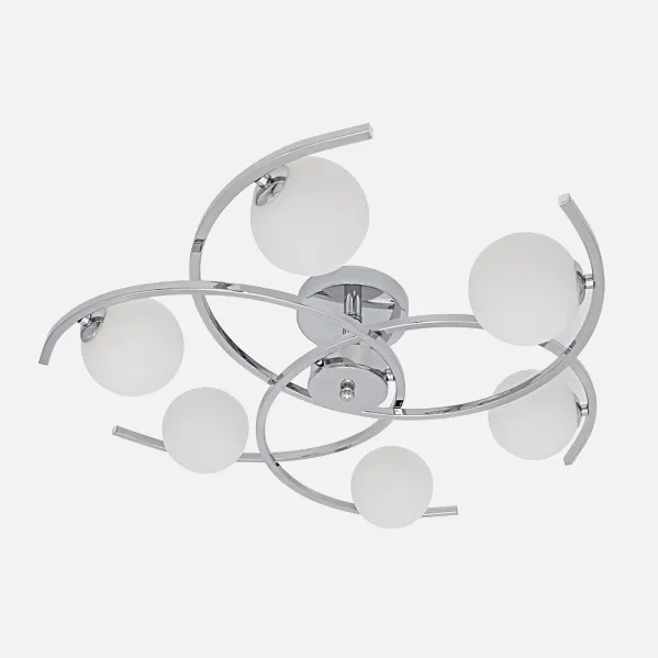 Plafon Conil 6xg9 Cromo 16x63x63 Cm