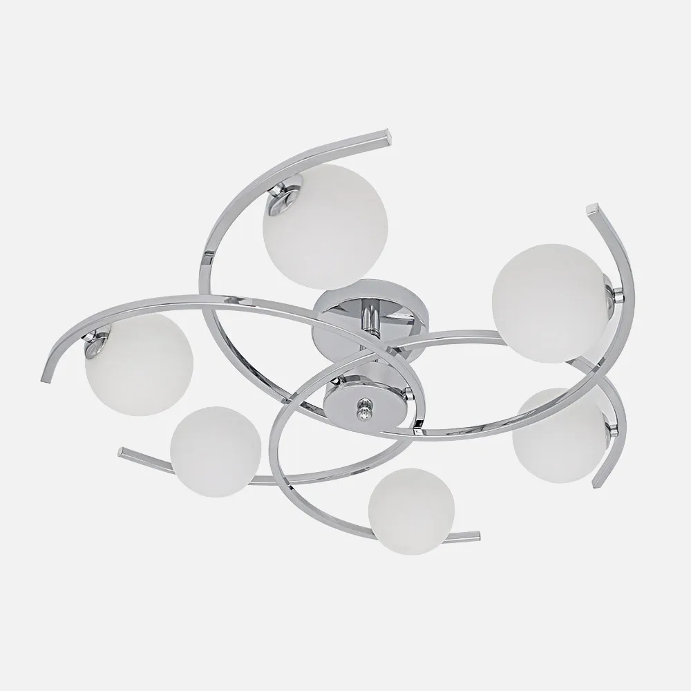 Plafon Conil 6xg9 Cromo 16x63x63 Cm