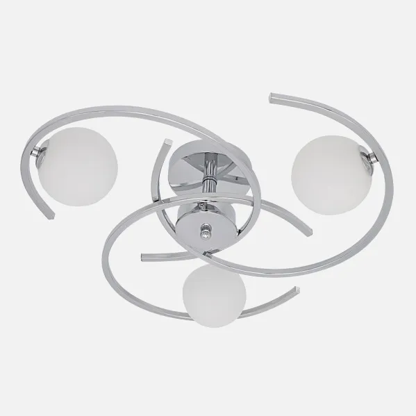 Plafon Conil 3xg9 Cromo 16x51x51 Cm