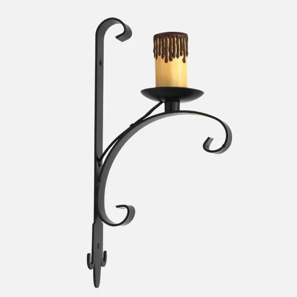 Wall light Rustic Rueda 1xe27 Brown 35x8x18 Cm