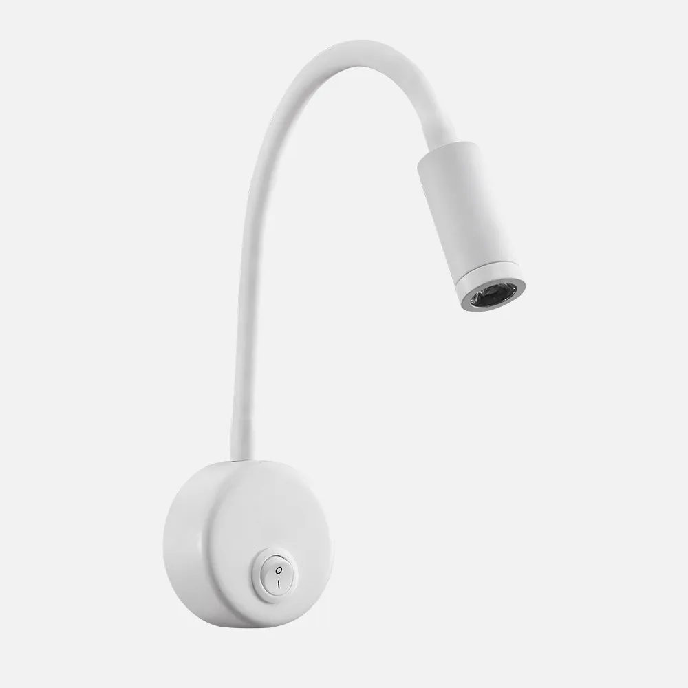 174861001 - Wall light 3w 4000k 285lm Edgar White 40x7x19 Cm With Switch, Articulated And Adjustable