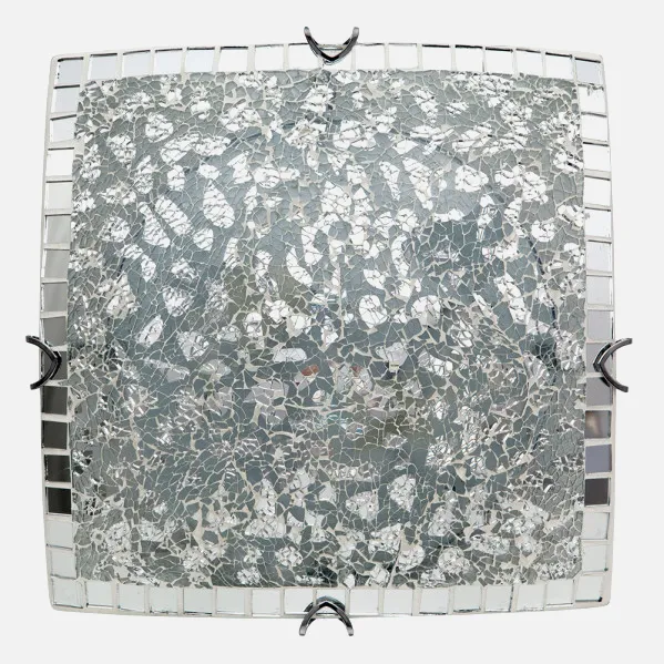 Ceiling light Square Tenor 3xe27 Chrome Mosaic 10x40x40 Cm