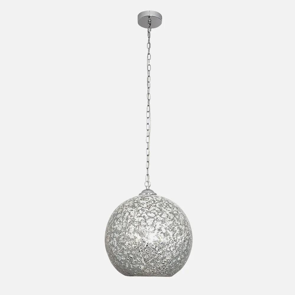 177593020 - Colgante Tenor 1xe27 Cromo Mosaico Regx30x30 Cm