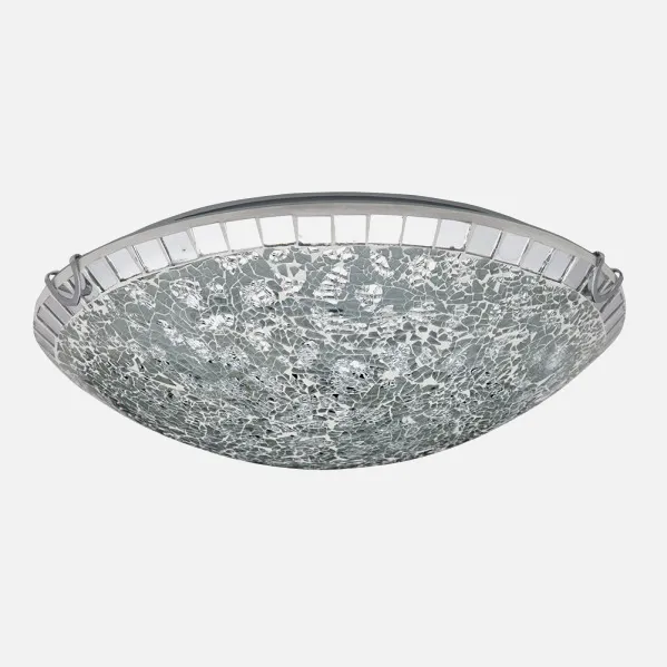 Lâmpada de tecto tenor 3xe27 Mosaico cromado 12x40x40 Cm