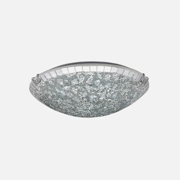 Lâmpada de tecto tenor 2xe27 Mosaico Cromado 10x30x30 Cm