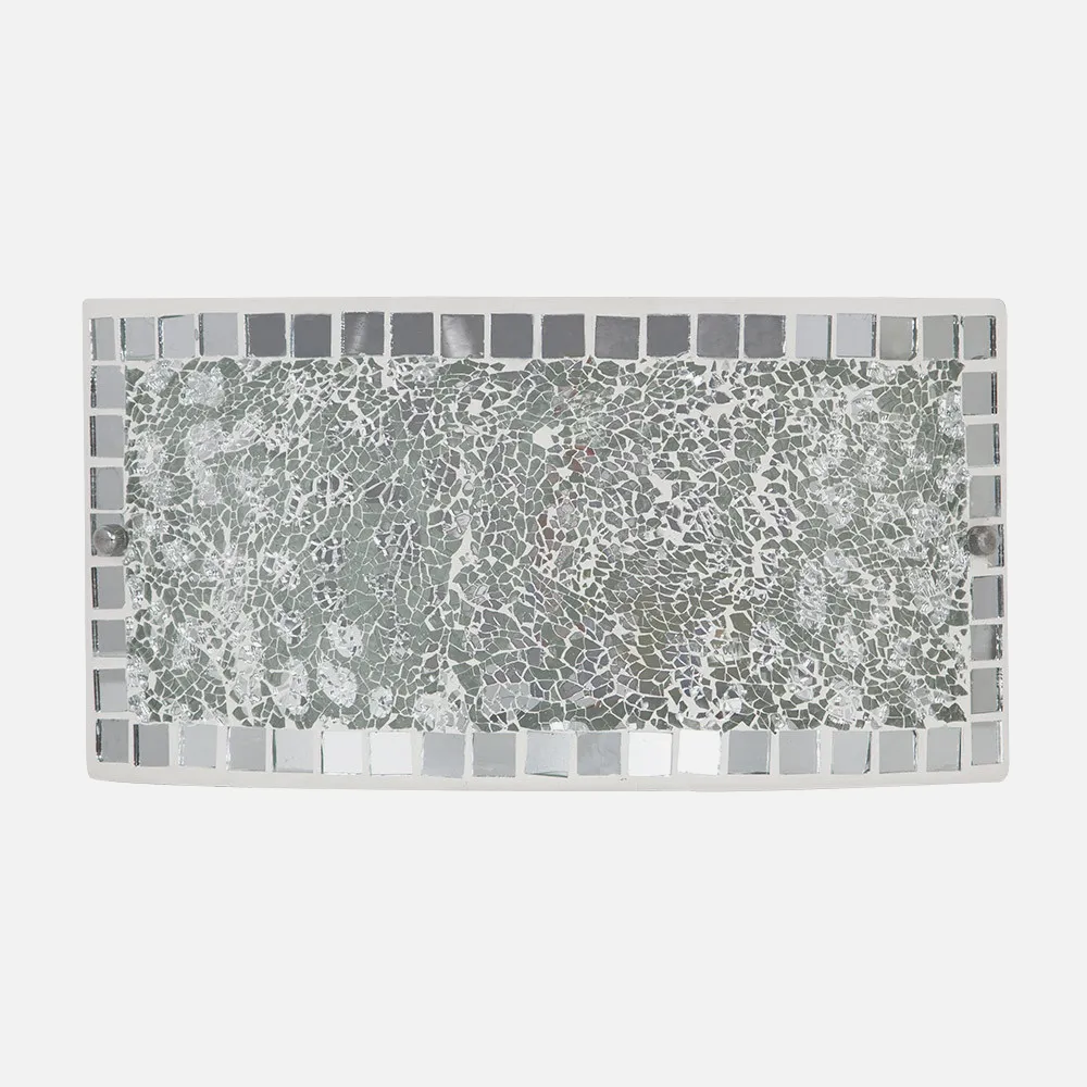 177561120 - Aplique Rectang. Tenor 1xe27 Cromo Mosaico 17x32,5x6 Cm