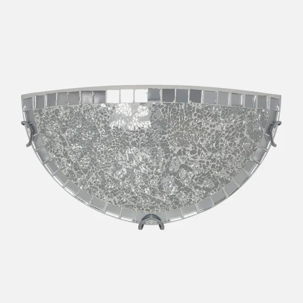 Lâmpada de parede Tenor 1xe27 Mosaico cromado 16x30x8,5 Cm