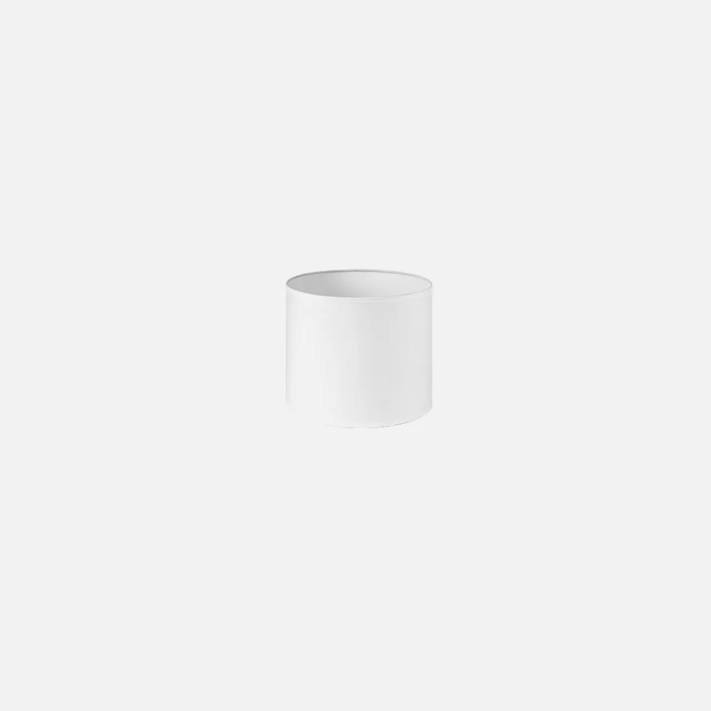 176131401 - Pantalla Cilindrica Dori Pinza Blanca 14Dx14dx13h Cm Tejido Popelin
