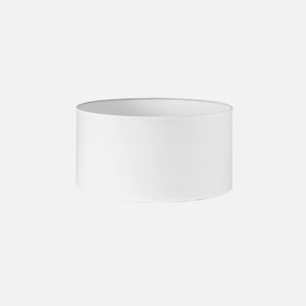 176133501 - Pantalla Cilindrica Dori E27 Blanca 35Dx35dx20h Cm  Tejido Popelin