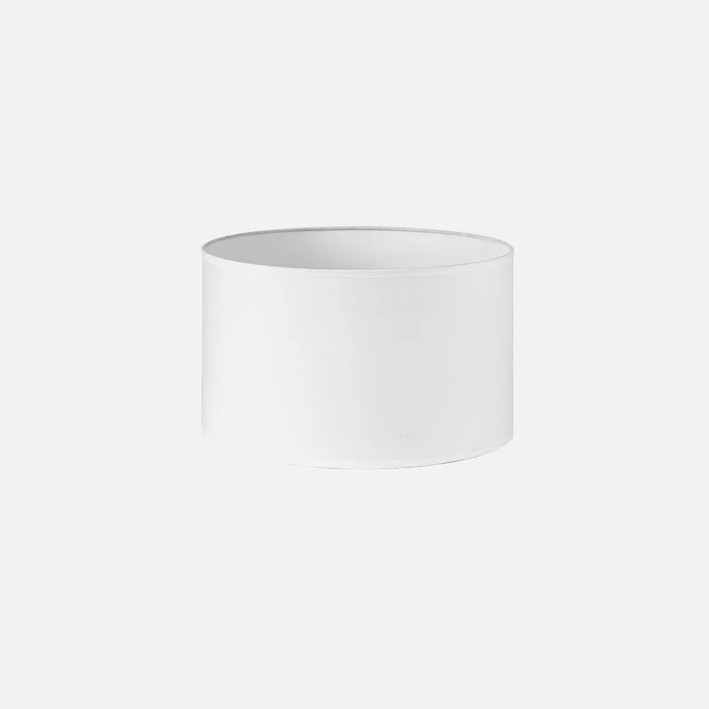 176133001 - Pantalla Cilindrica Dori E27 Blanca 30Dx30dx20h Cm  Tejido Popelin