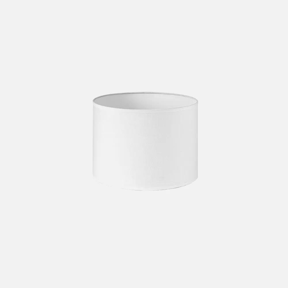 176132501 - Pantalla Cilindrica Dori E27 Blanca 25Dx25dx20h Cm Tejido Popelin