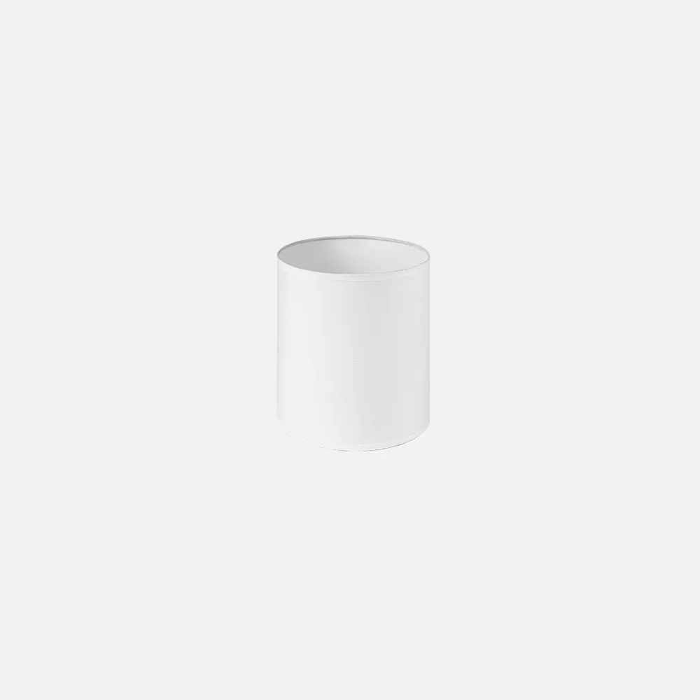 Pantalla Cilindrica Dori E27 Blanca 15Dx15dx18h Cm Tejido Popelin