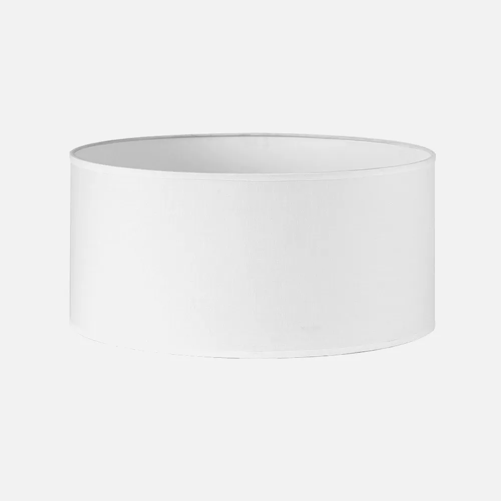 176135001 - Pantalla Cilindrica Dori M10 Blanca 50Dx50dx25h Cm Tejido Popelin