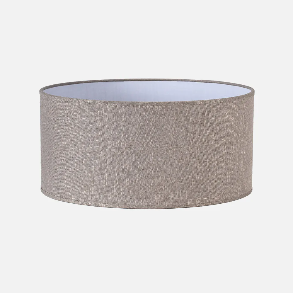 176335028 - Pantalla Cilindrica Happy M10 Lino Gris 50dx50dx25h