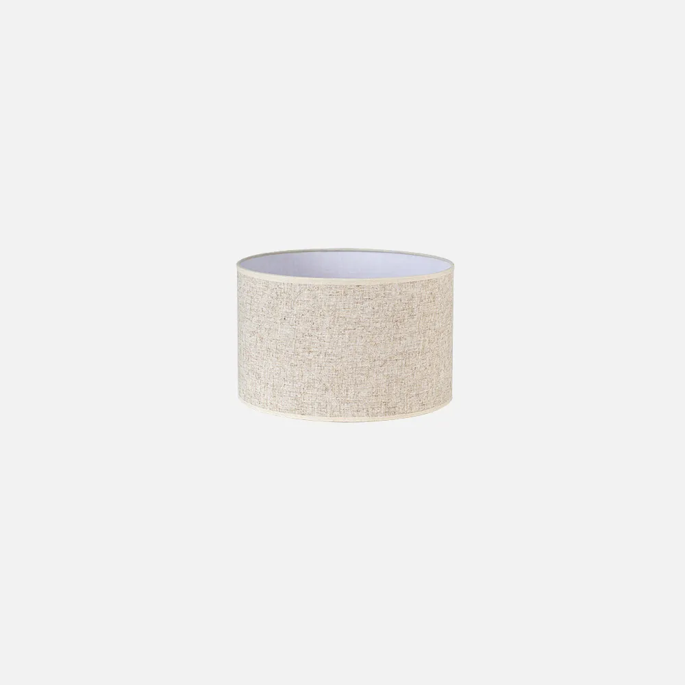 176332215 - Lâmpada Cilíndrica Feliz E27 Linen Beige 22dx22dx15h