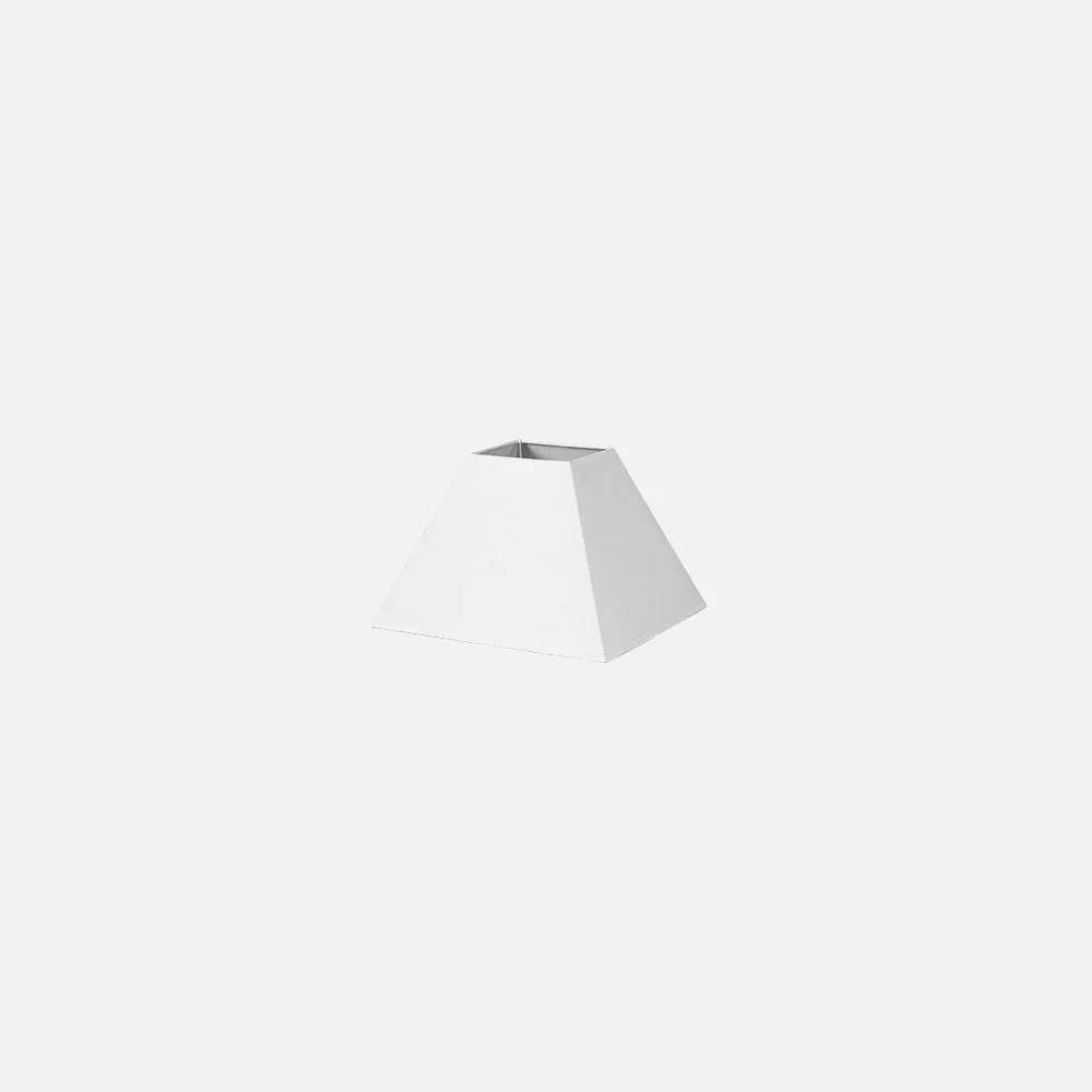 176441701 - Pantalla Piramide Mezzo E27 Blanco 17dx8dx13h  Tejido Popelin