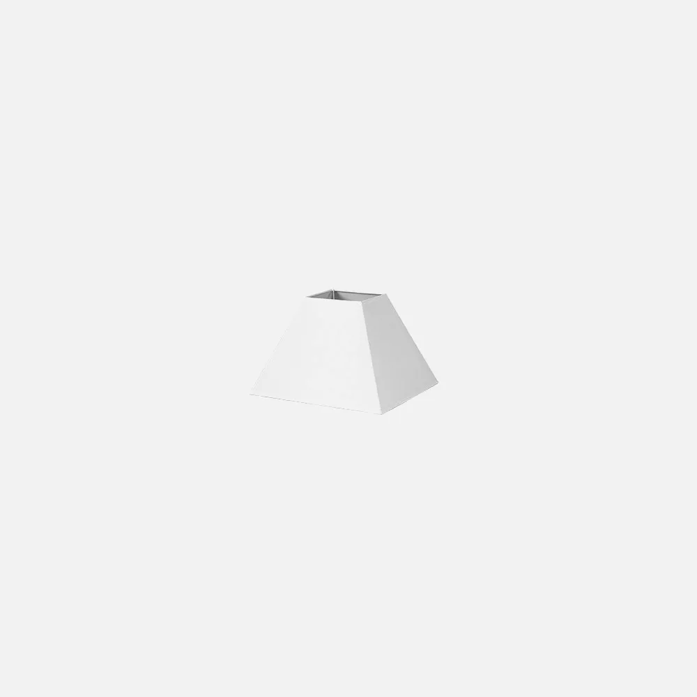 176441501 - Pantalla Piramide Mezzo E27 Blanco 15dx8dx11h  Tejido Popelin