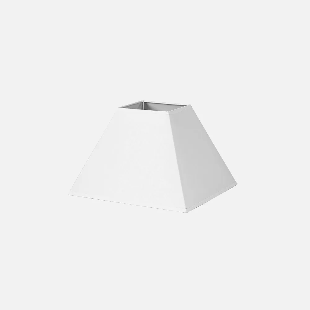176443001 - Pantalla Piramide Mezzo E27 Blanco 30dx13dx22h   Tejido Popelin
