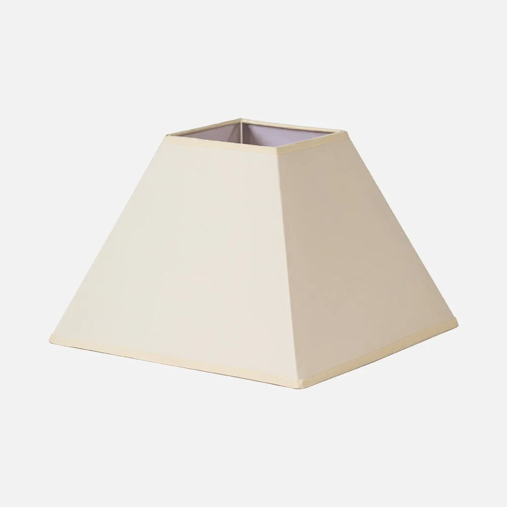 Pantalla Piramide Mezzo E27 Beis 45dx20dx32h Tejido Popelin