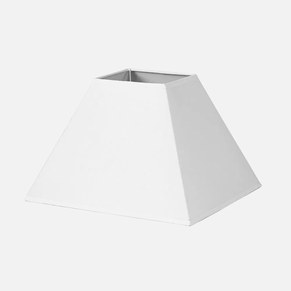 176444501 - Pantalla Piramide Mezzo E27 Blanco 45dx20dx32h Tejido Popelin
