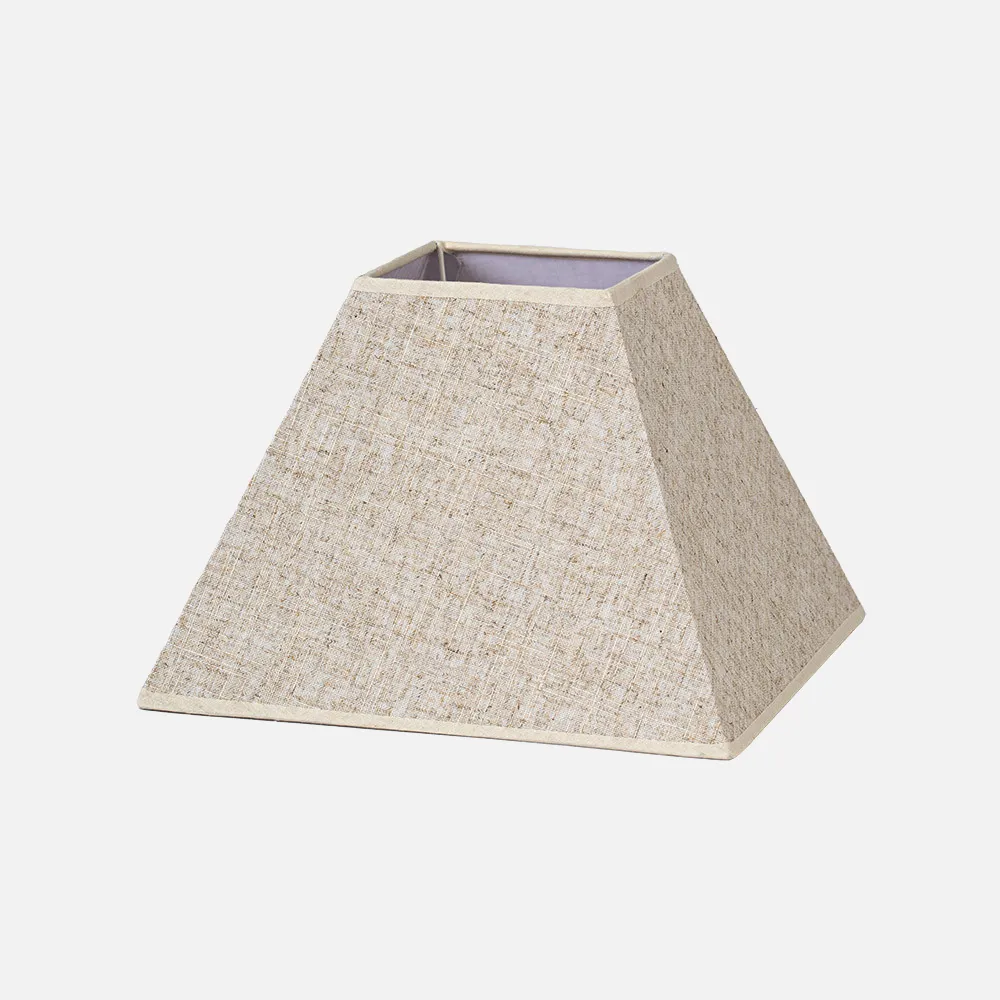 176644015 - Pantalla Piramide Tenorio E27 Lino Beis 40dx18dx28h