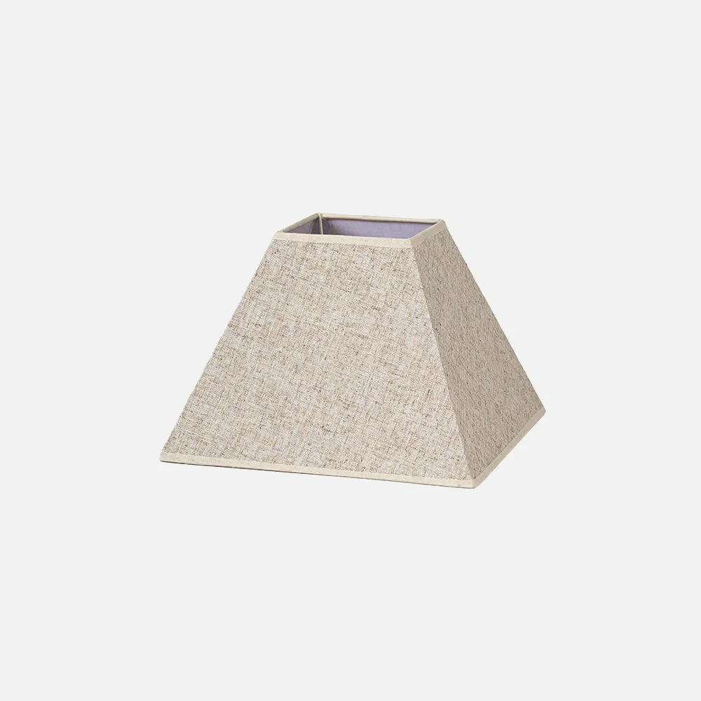 176643015 - Pantalla Piramide Tenorio E27 Lino Beis 30dx13dx22h