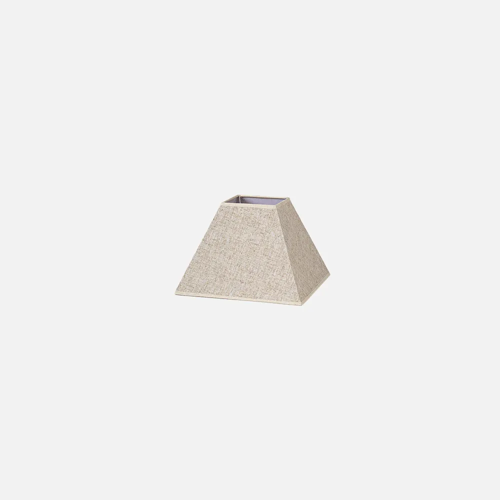 176641715 - Pantalla Piramide Tenorio E27 Lino Beis 17dx8dx13h