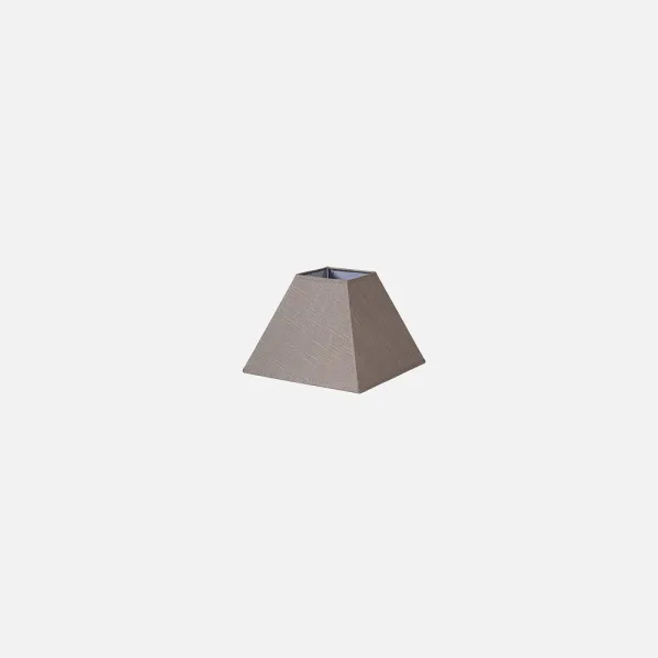 Pantalla Piramide Tenorio E27 Lino Gris 15dx8dx11h
