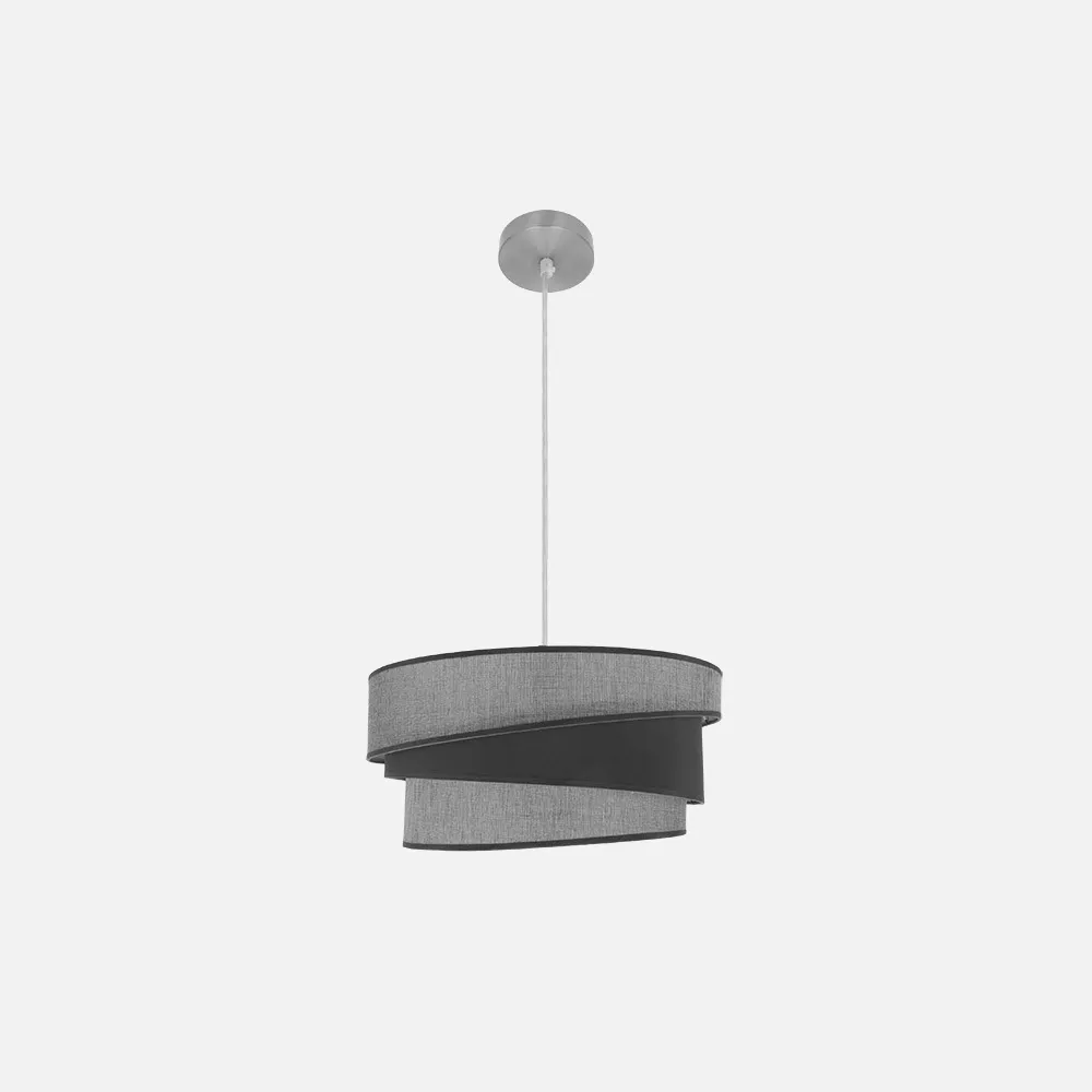 179894028 - Colgante Hara 1xe27 Niquel/gris Regx40x40 Cm