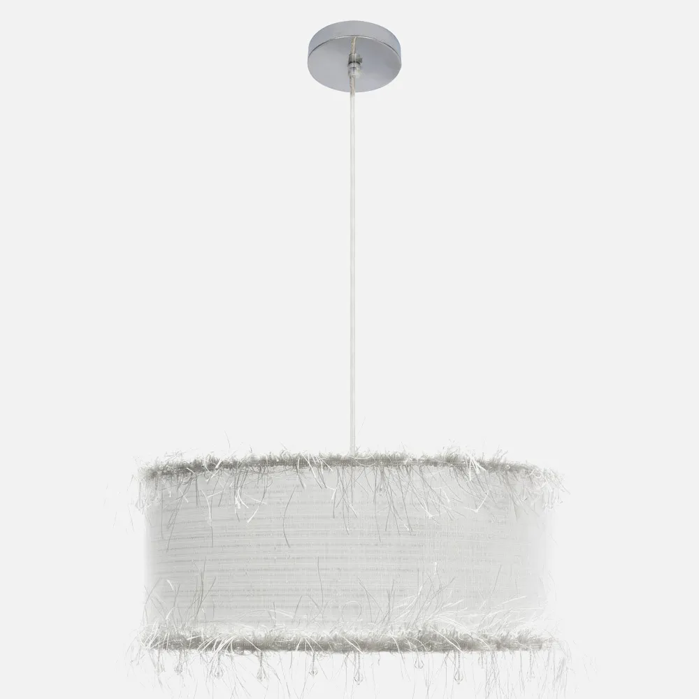 117595001 - Pendant light Threads 1xe27 White Regx50x50 Cm