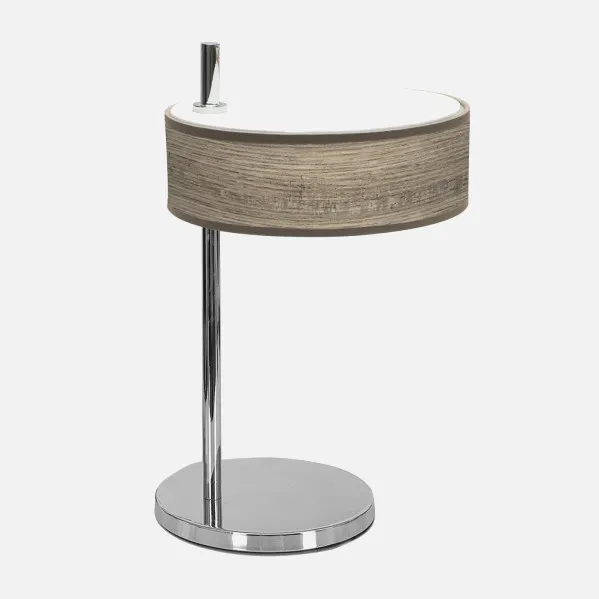 Cromo/Madera Gris