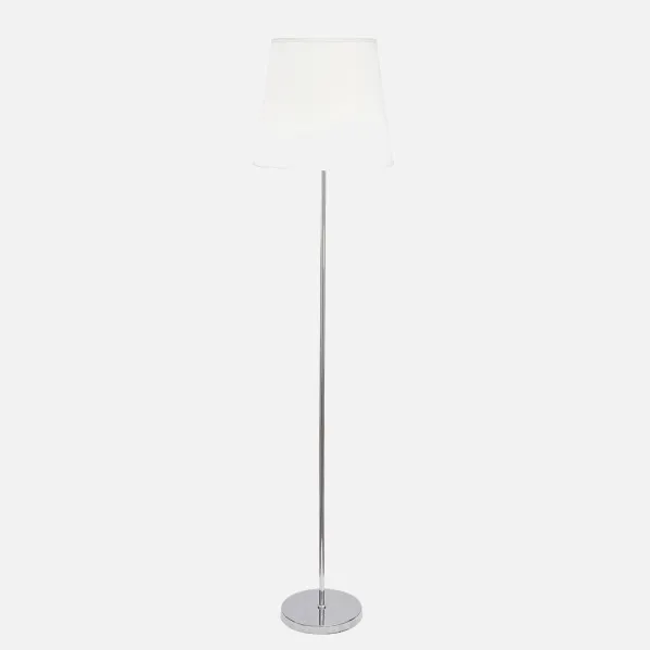 Pie Salon Maldivas 1xe27 Cromo/blanco Regx40x40 Cm