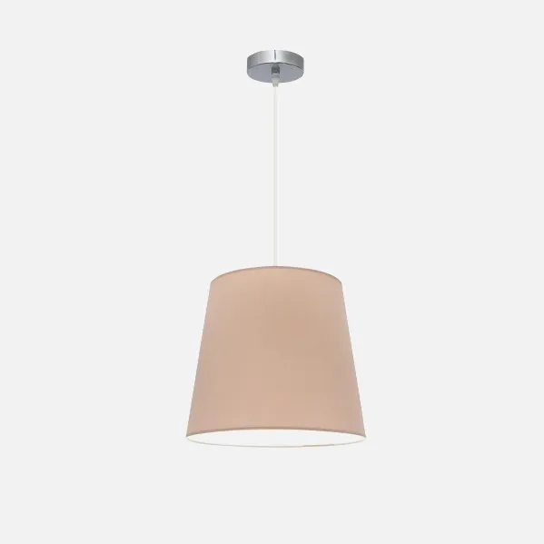 Pendant Light Maldives 1xe27 Chrome/Stone Regx35x35 Cm