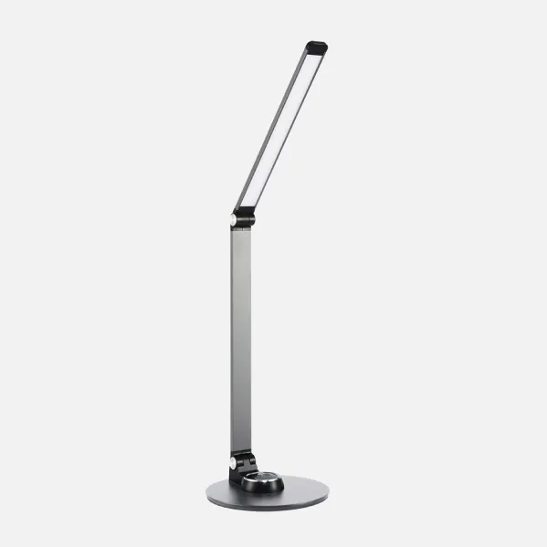 Flexo Baritono 8w 3000-4000-6500k Plata 54x16,5x29cm 600lm Intensidad Regulable, Tactil Y Plegable