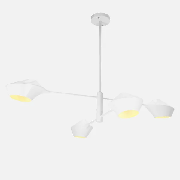 Lampara Beijing 4xe27 Blanco 76x103x103 Cm