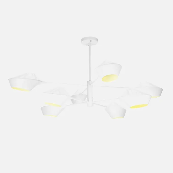 Lampara Beijing 8xe27 Blanco 76x113x113 Cm