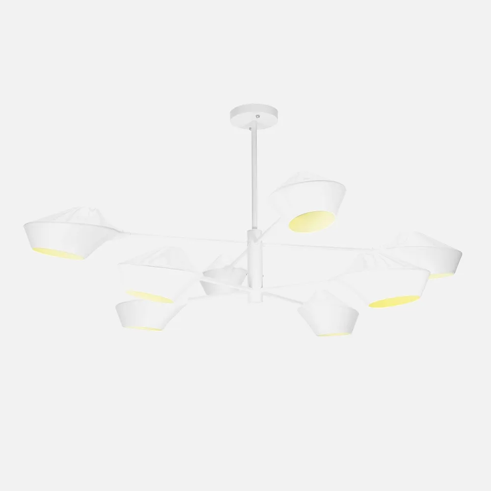 Lampara Beijing 8xe27 Blanco 76x113x113 Cm