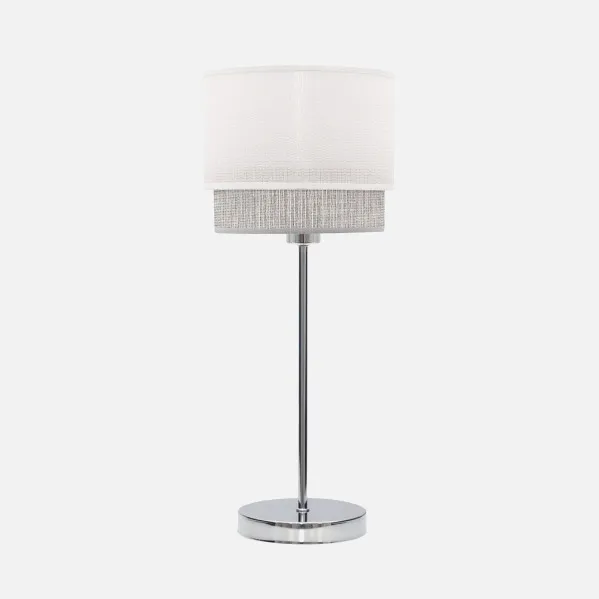 Sobre Mesa Kenya 1xe14 Blanco/gris 45x18x18 Cm