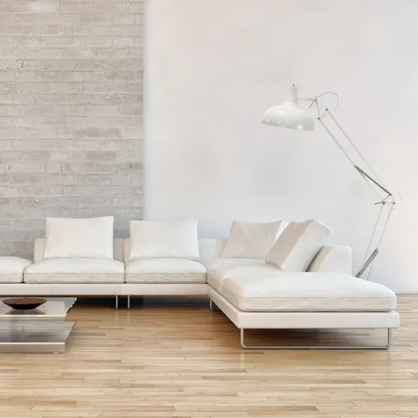 Foot Living room Articulated Malik 1xe27 White 163x30x80 Cm