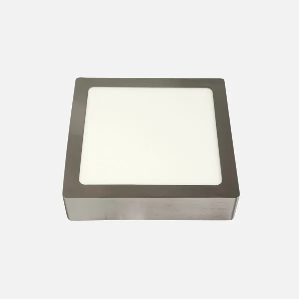 Downlight Superf.toba 18w 4000k Niquel Cuadrado 1530lm 3,5x22,5x22,5 Cm