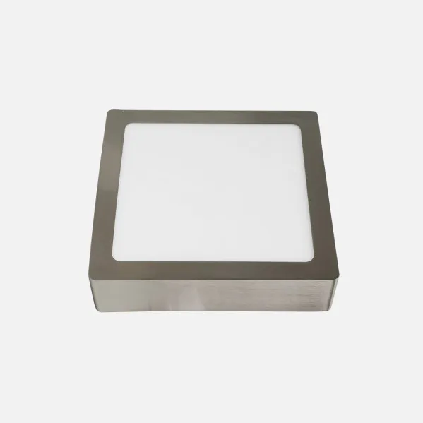 Downlight Superf.toba 18w 4000k Nickel Square 1530lm 3,5x22,5x22,5 Cm