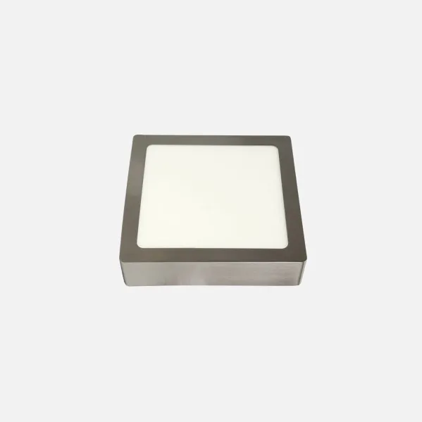 Downlight Superf.toba 12w 4000k Niquel Cuadrado 1080lm 3,5x17x17 Cm