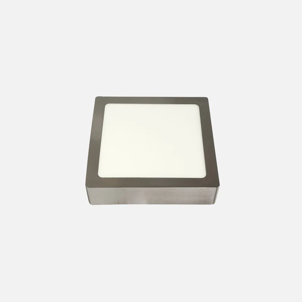 147191203 - Downlight Superf.toba 12w 4000k Niquel Cuadrado 1080lm 3,5x17x17 Cm