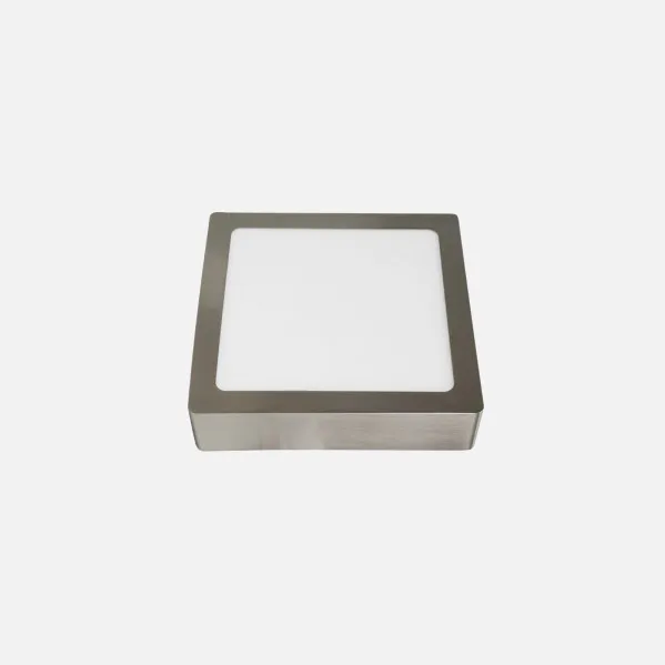 Downlight Superf.toba 12w 4000k Niquel Cuadrado 1080lm 3,5x17x17 Cm
