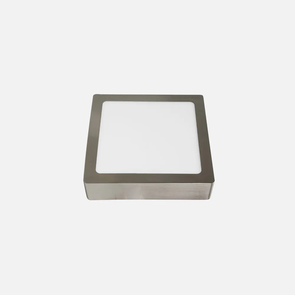 Downlight Superf.toba 12w 4000k Niquel Cuadrado 1080lm 3,5x17x17 Cm
