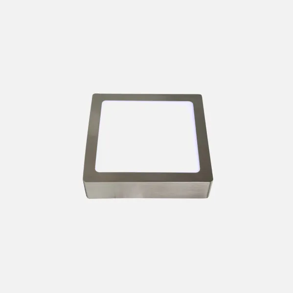 Downlight Superf.toba 12w 6500k Niquel Cuadrado 1080lm 3,5x17x17 Cm
