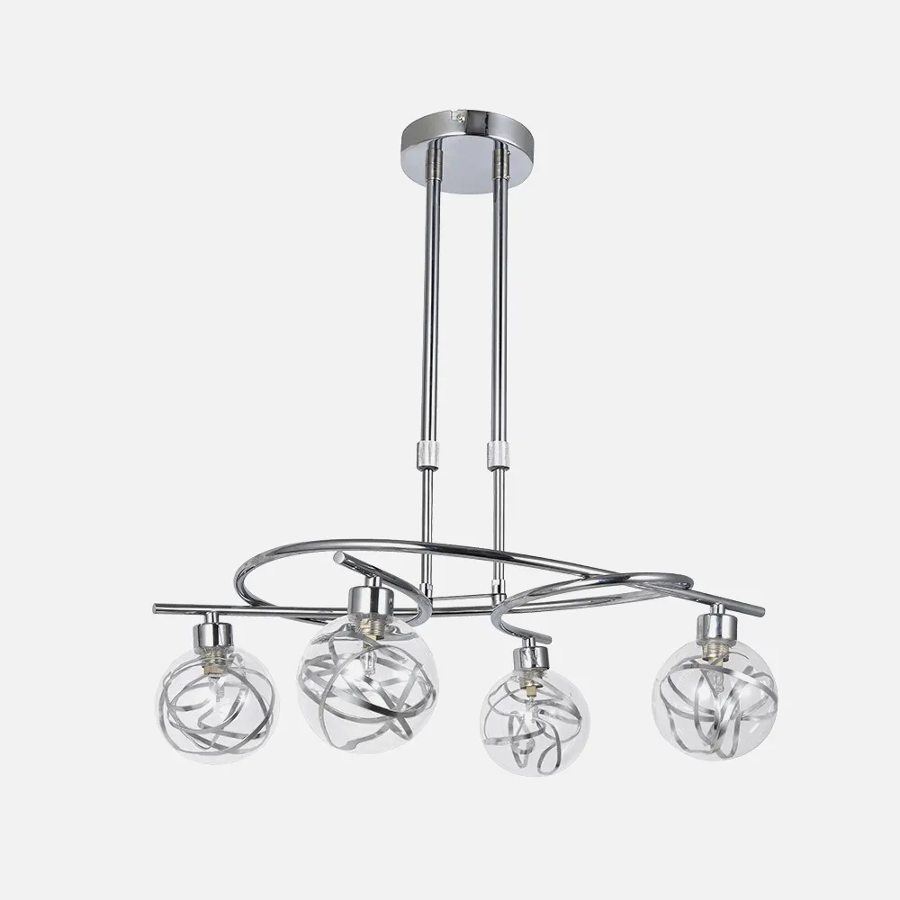 154454020 - Lampara Varanasi 4xg9 Cromo Regx50x32 Cm