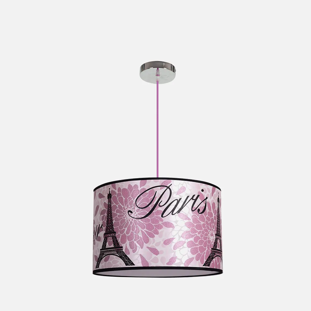 055393500 - Colgante Peq. Eiffel Rosa 1xe27 Regx35 D